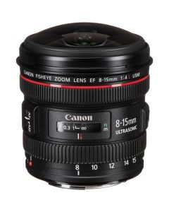 Canon EF 8-15mm f/4L Fisheye USM Ultra-Wide Zoom Lens - Brand New