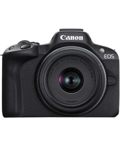 Canon EOS R50 Mirrorless Camera with 18-45mm Lens (Black) With Adapter - Brand New