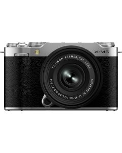 FUJIFILM X-M5 Mirrorless Camera with XC 15-45mm f/3.5-5.6 Lens (Silver) - Brand New