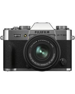 FUJIFILM X-T30 II Mirrorless Camera with XC 15-45mm OIS PZ Lens (Silver) - Brand New