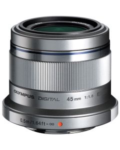 Olympus M.Zuiko Digital ED 45mm F1.8 Lens Silver - Brand New